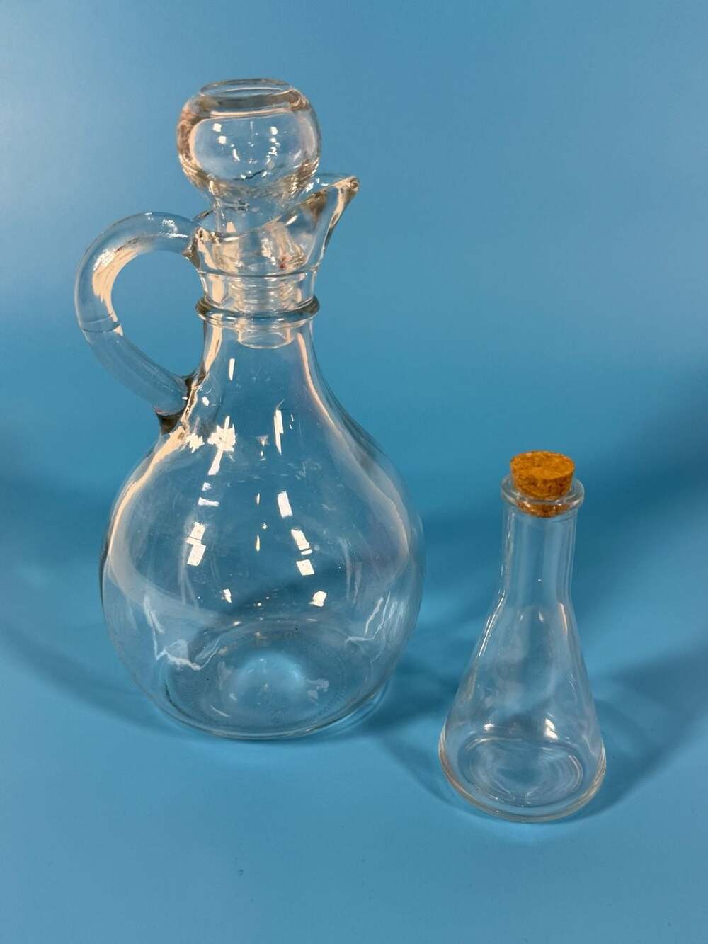 Clear Glass Decanter and Beaker Set